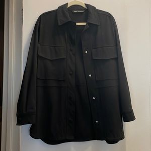 Zara Black Suede Shacket